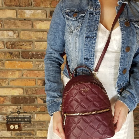 Kate Spade NATALIA mini convertible BACKPACK Red main image 6